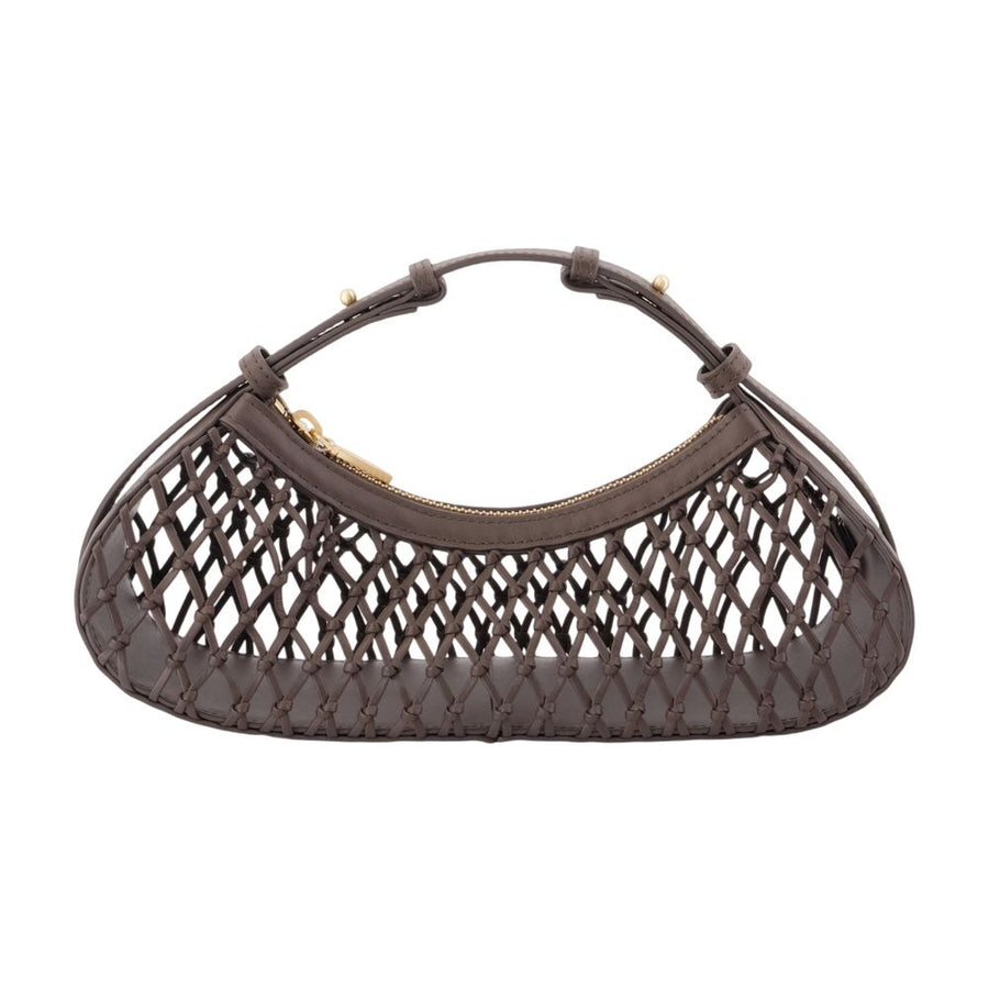 Shala Shoulder Bag - Cult Gaia Leather Grey Cowhide / Handbags-purses