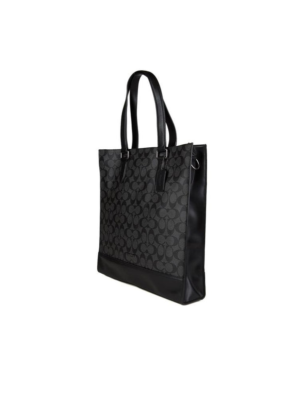 Coach Calf leather tote bag in gray