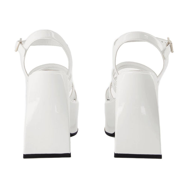 Nodaleto Leather heel in white