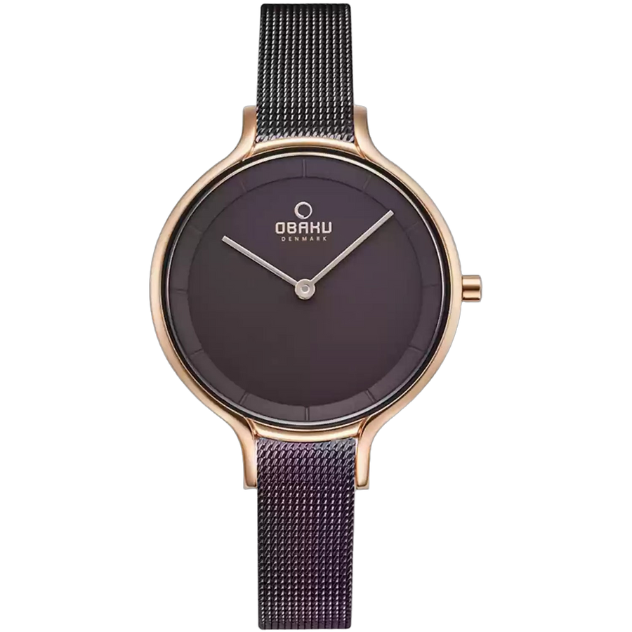 Obaku Stainless steel case watch in gray