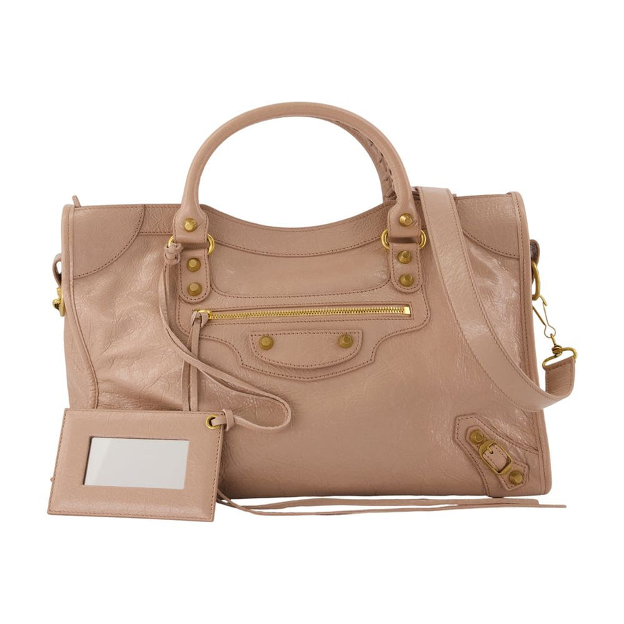 Le City M Handbag - Balenciaga Leather Beige Lambskin Bags / Handbags-purses