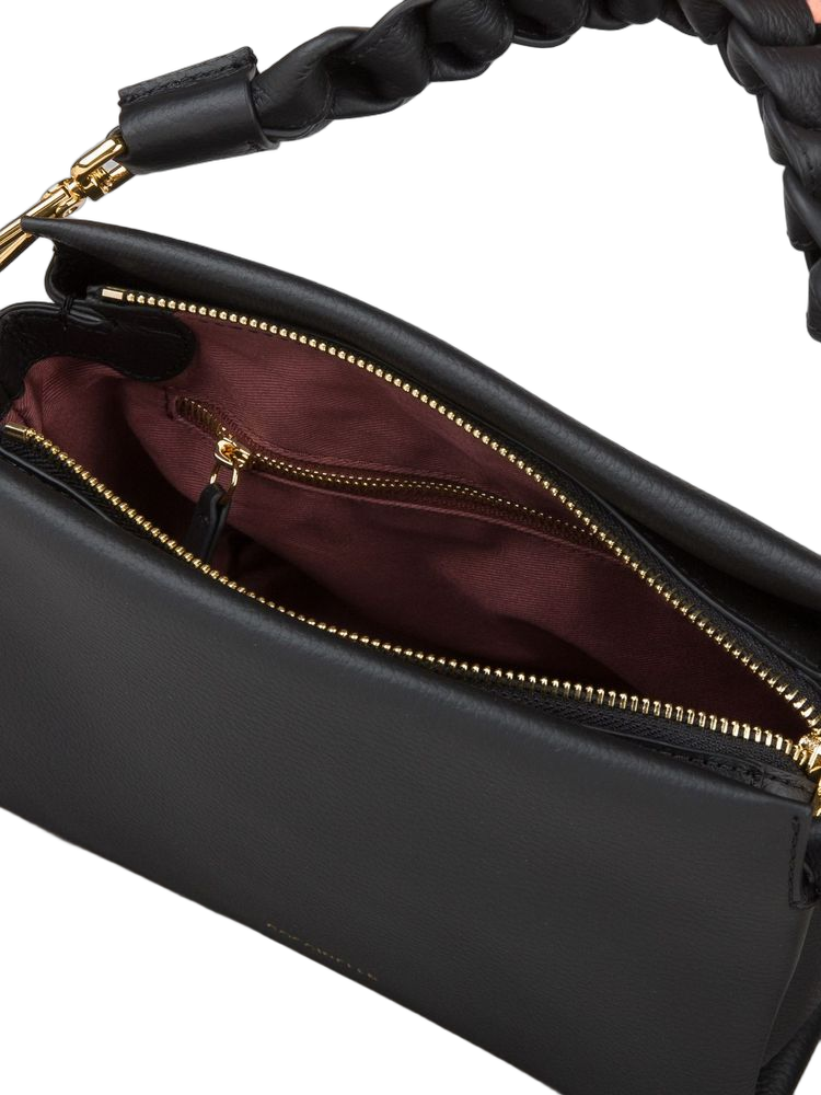 Coccinelle 100% Bovine Leather shoulder bag in black