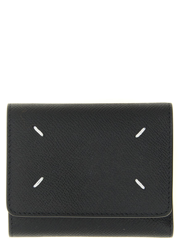 Maison Margiela 100% calfskin leather (Bos Taurus) wallet in black