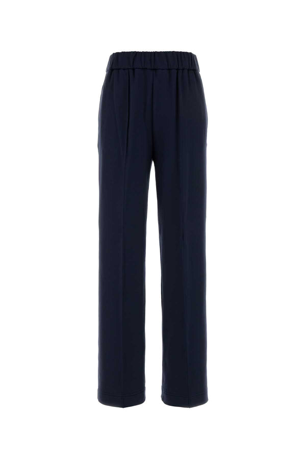Navy Blue Stretch Nylon Blend Pant 772 Pantaloni