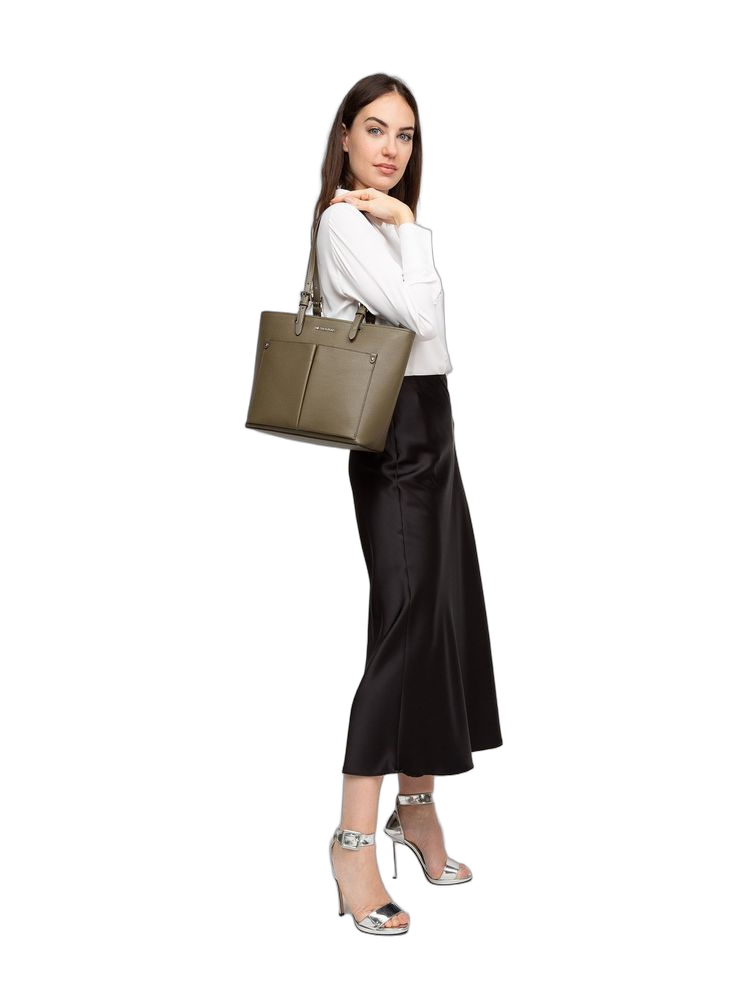Michael Kors 100% Vegan Leather tote bag in olive