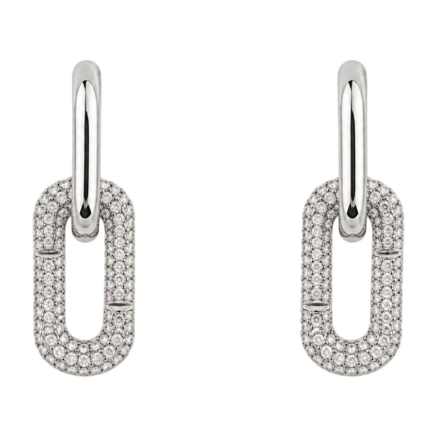 Pop J Marc Pave Drop Earrings - Jacobs Metal Silver Jewelry-watches /