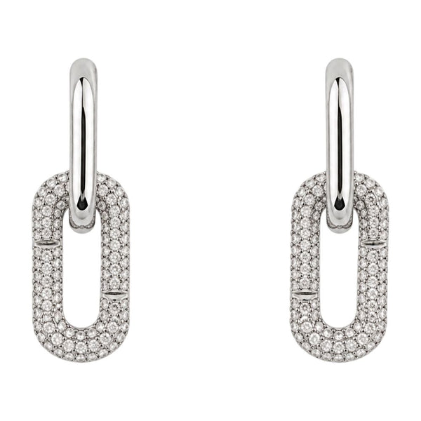 Pop J Marc Pave Drop Earrings - Jacobs Metal Silver Jewelry-watches /