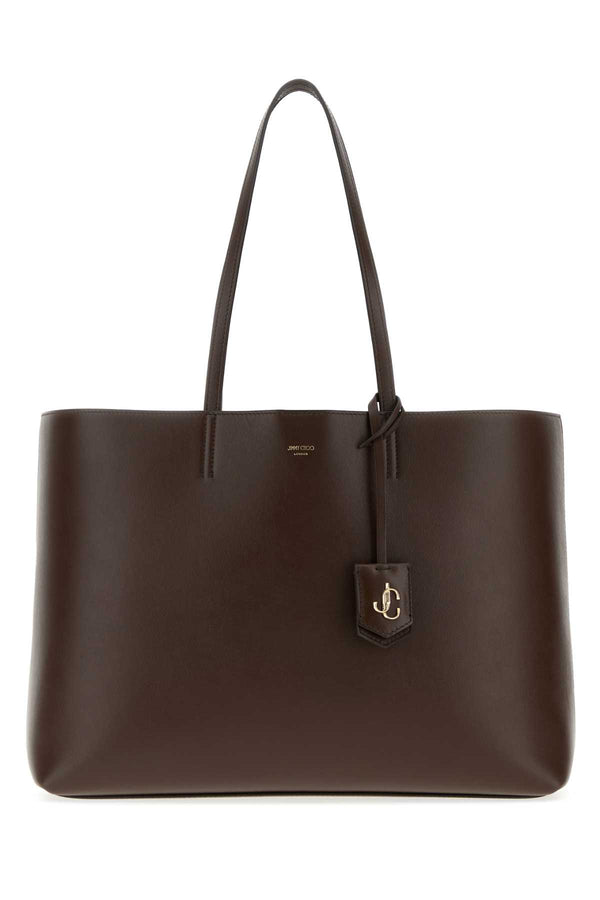 Jimmy Choo Exterior: 100% Leather tote bag in brown