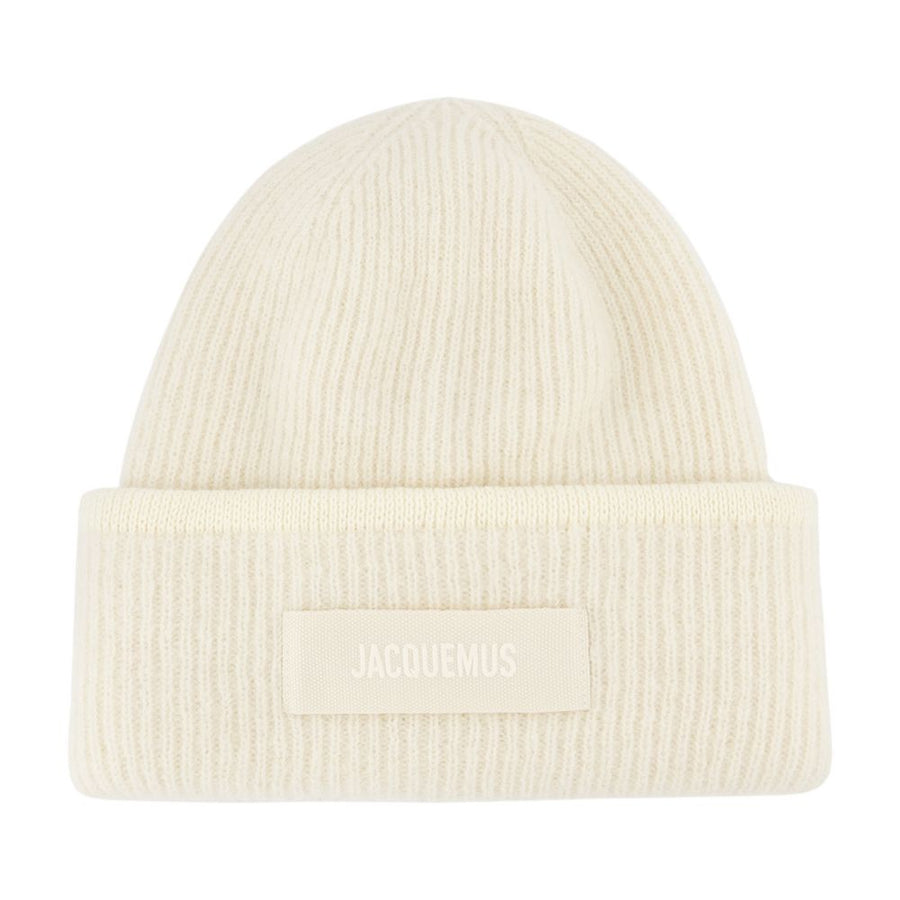 Jacquemus ACU00666AK00227-110 Wool beanie in white