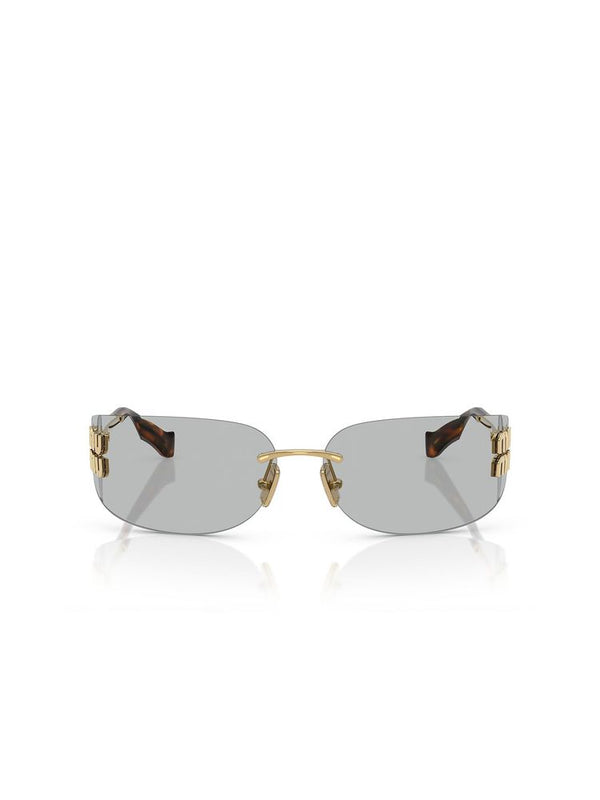 Miu Miu 0MU Metal frame sunglasses in gray