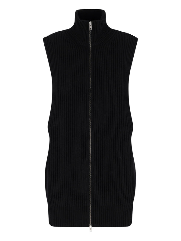 MM6 Maison Margiela 80% Wool vest in black