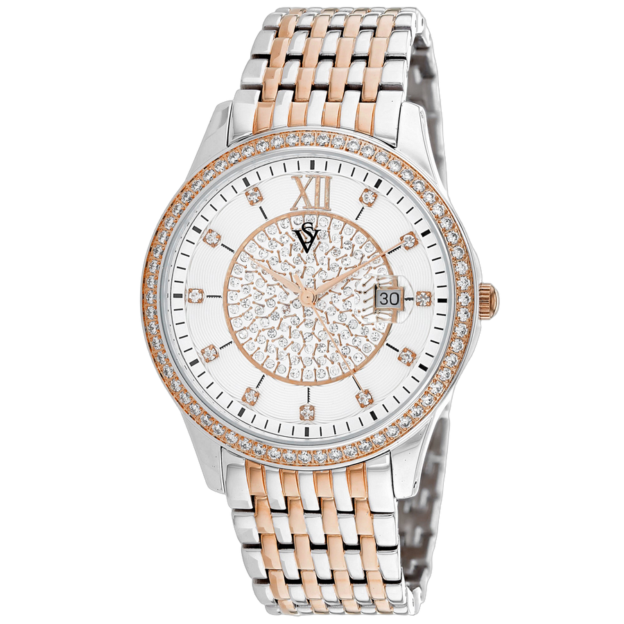Christian Van Sant Stainless steel case watch in white
