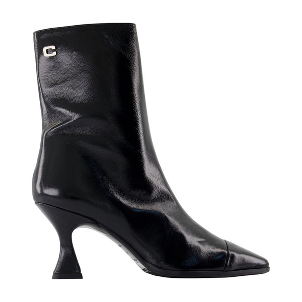 Carel calfskin ankle boot in black
