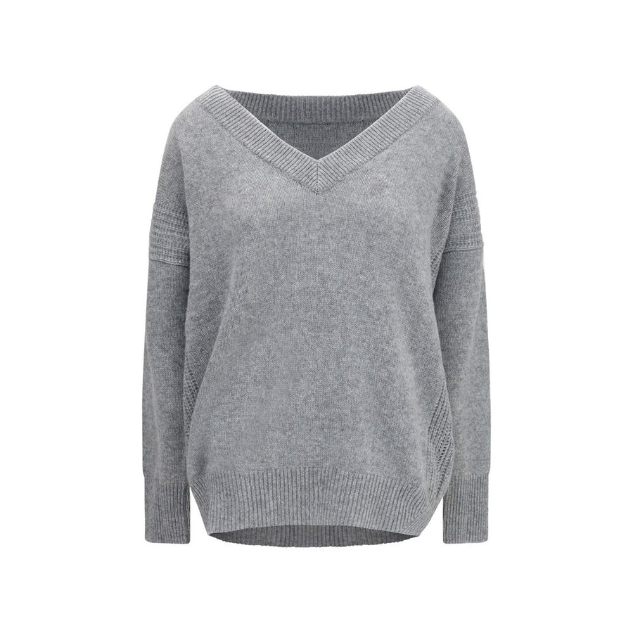 Gray Cashmere Sweatshirt Clothing