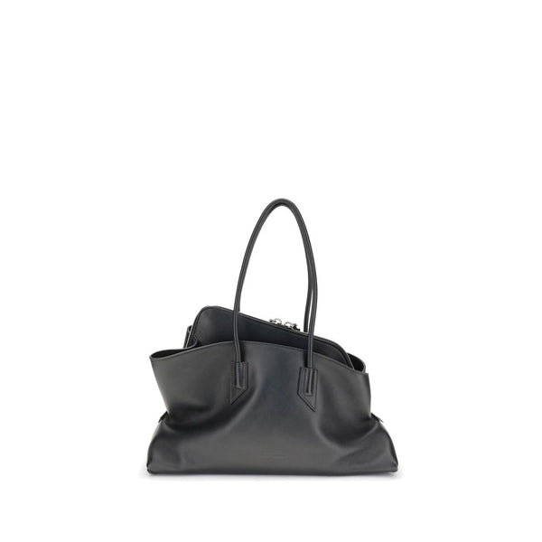 The Attico 100% Calf Leather Bos Taurus shoulder bag in black