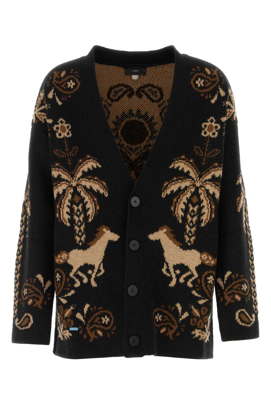 Island Roots Cardigan Blackcamel Maglie