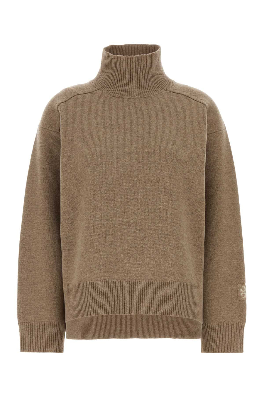 Tory Burch Collo 100% Wool sweater in beige