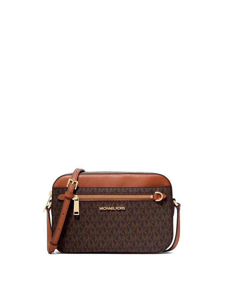 Michael Kors 89.4% Coated Canvas crossbody bag in brown
