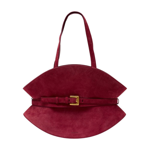 Balmain calfskin shoulder bag in red