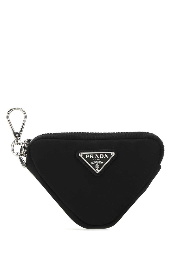 Prada 100% recycled polyamide coin purse in black