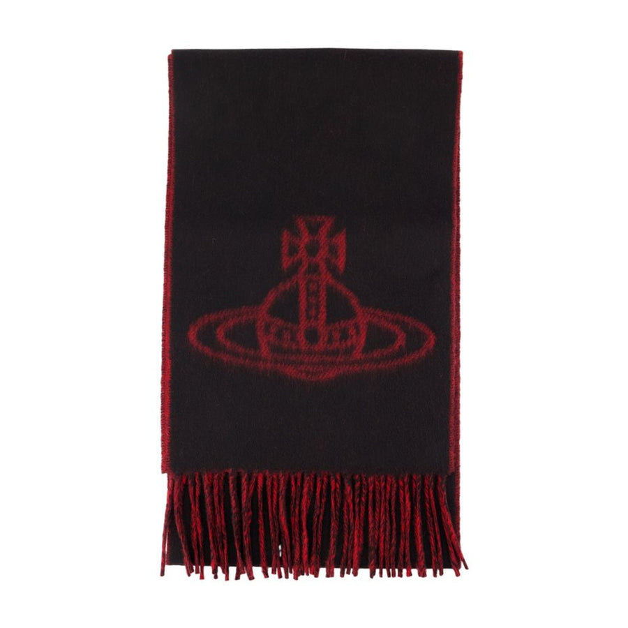 25x180 Scarf - Vivienne Westwood Wool Black Accessories /