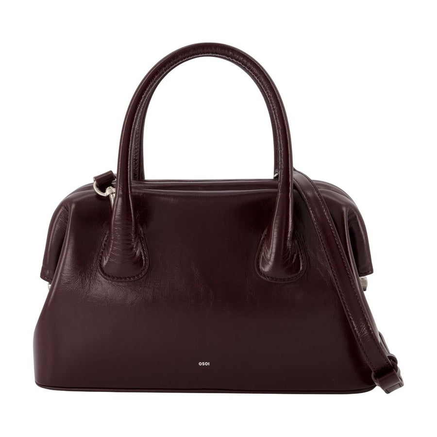 Osoi Cowhide shoulder bag in burgundy