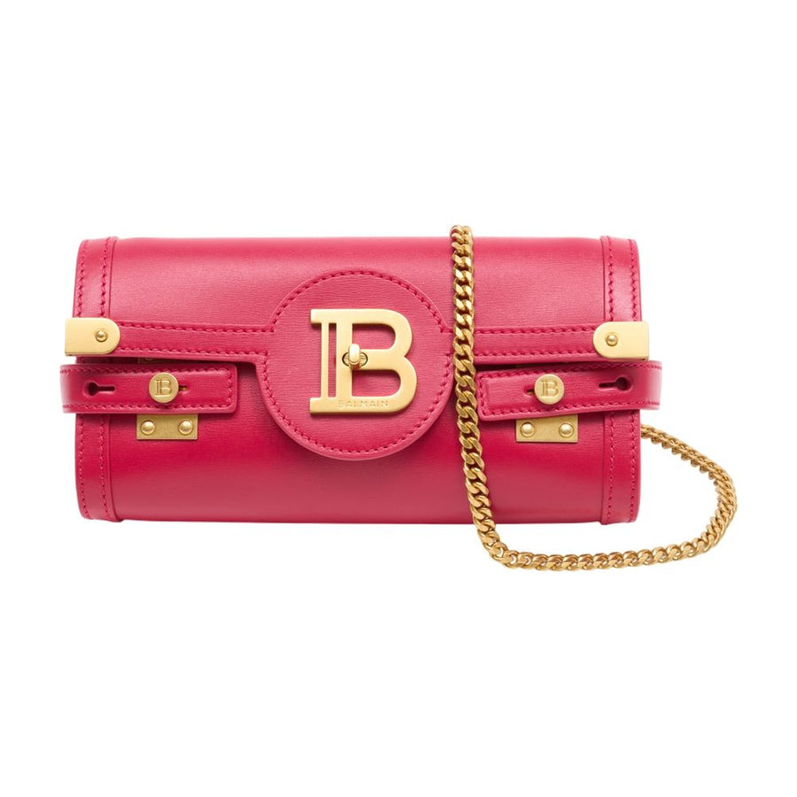 Balmain calfskin shoulder bag in pink