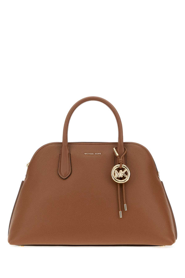 Michael By Michael Kors Dome Exterior: 100% Leather shoulder bag in brown