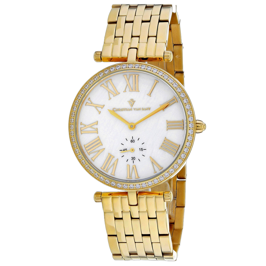 Christian Van Sant Stainless steel case watch in gold