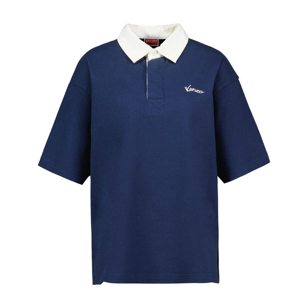 Kenzo cotton polo in navy