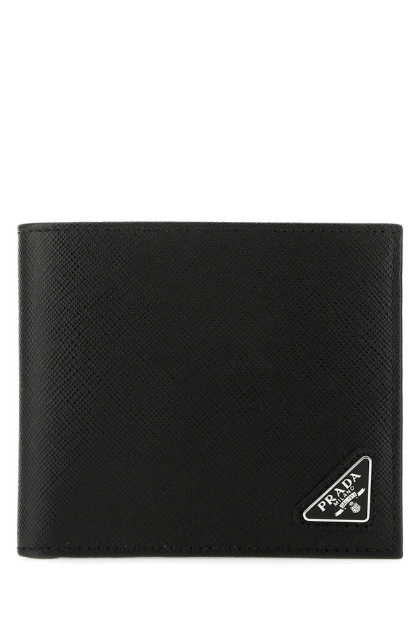 Prada 100% Leather wallet in black