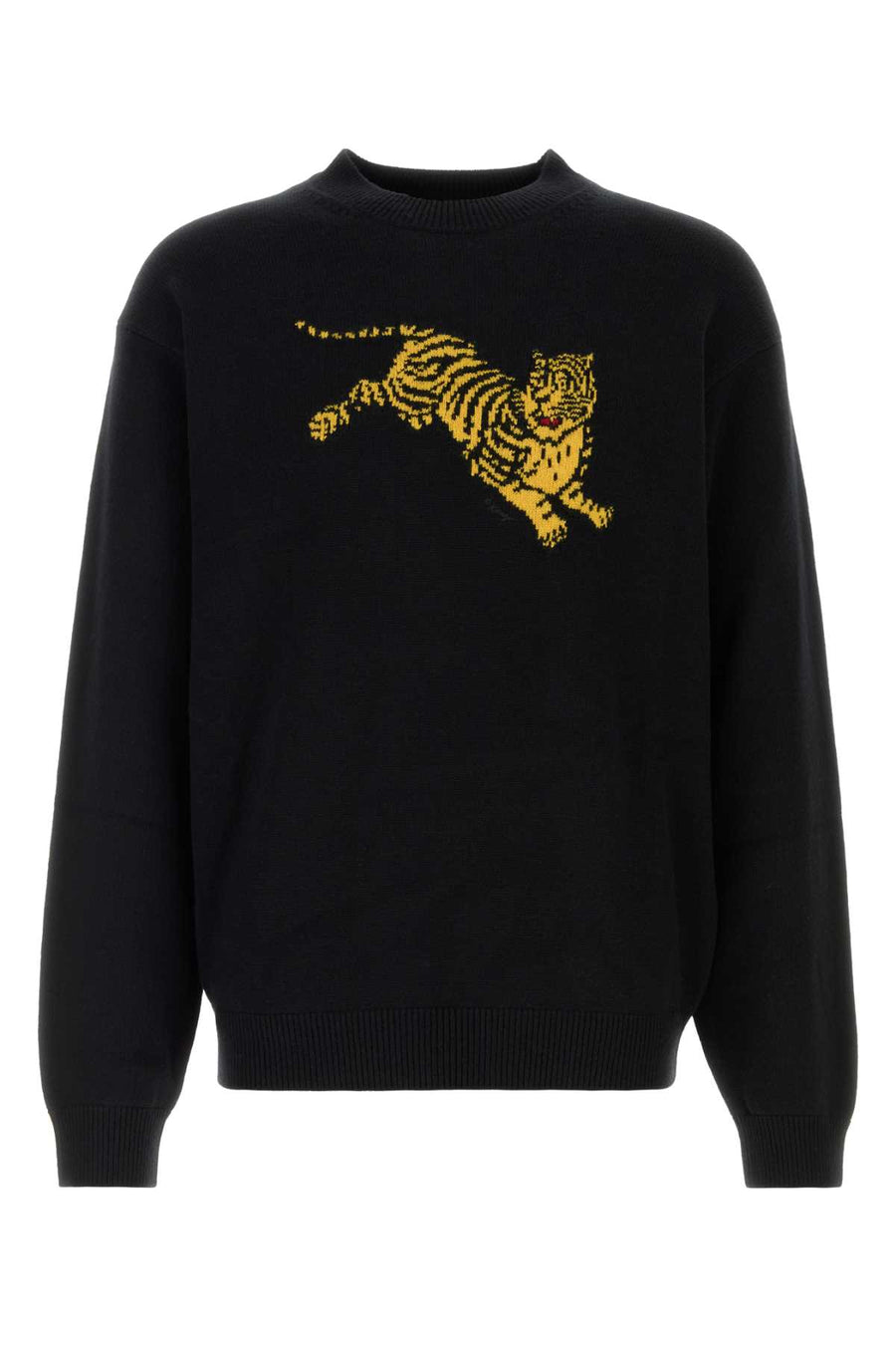 Black Wool Blend Sweater Exterior: Cotton Maglieria