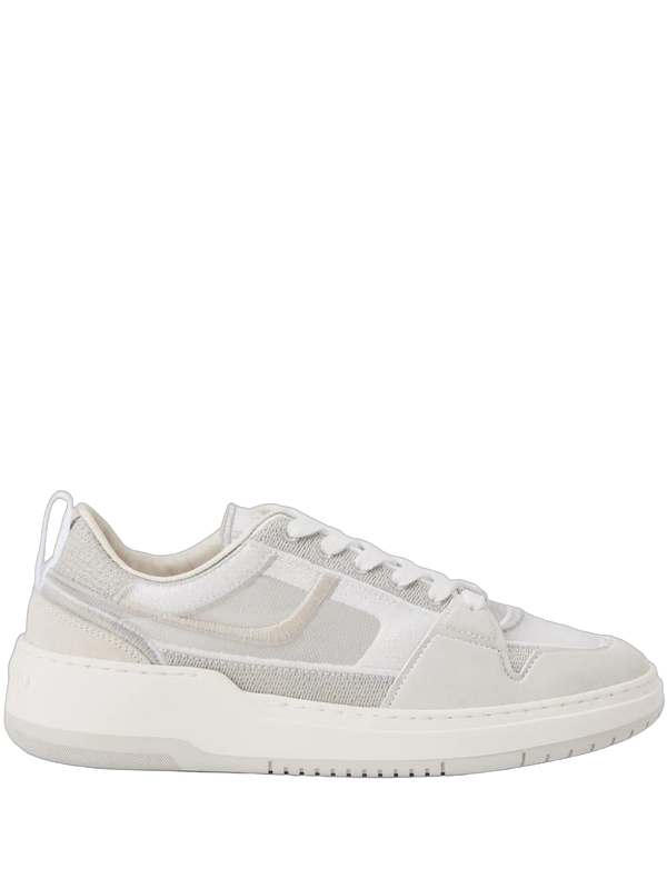 Ferragamo Suede sneaker in white