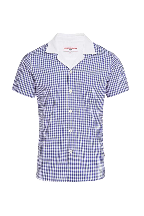 Orlebar Brown 100% Cotton shirt in blue