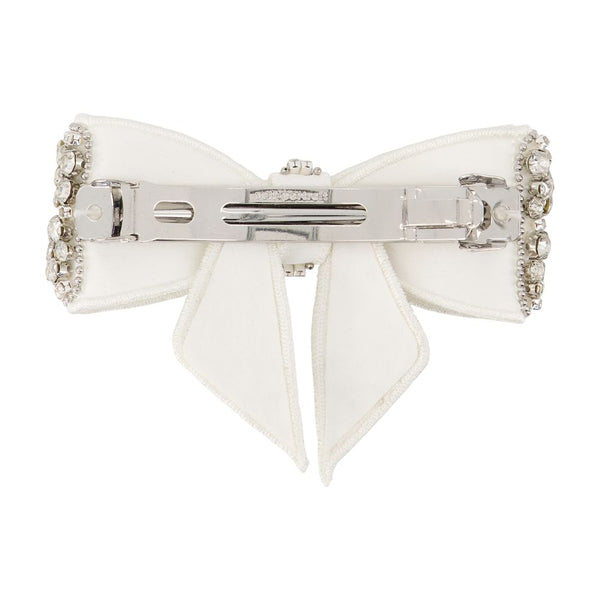 Self-Portrait Synthetic hair clip in white