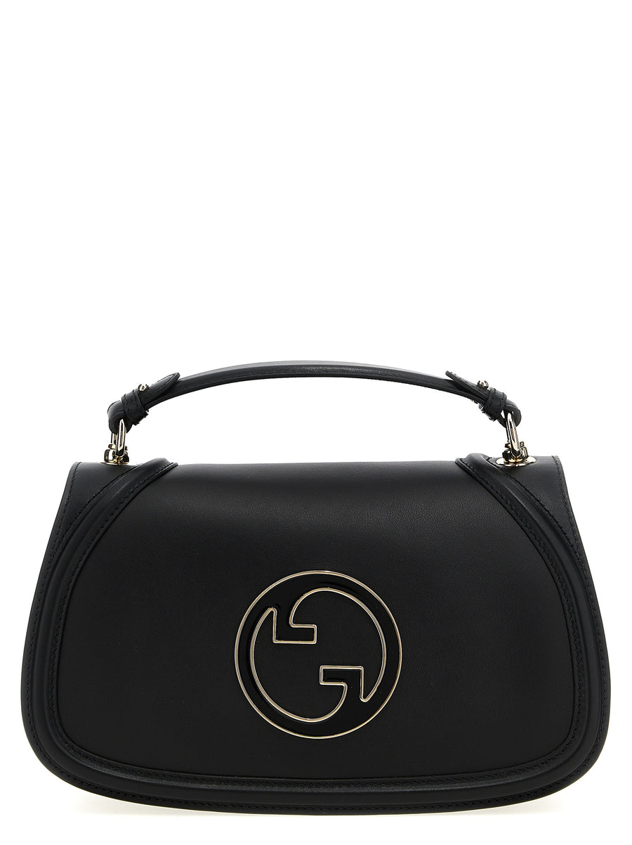 Gucci 100% calfskin leather shoulder bag in black