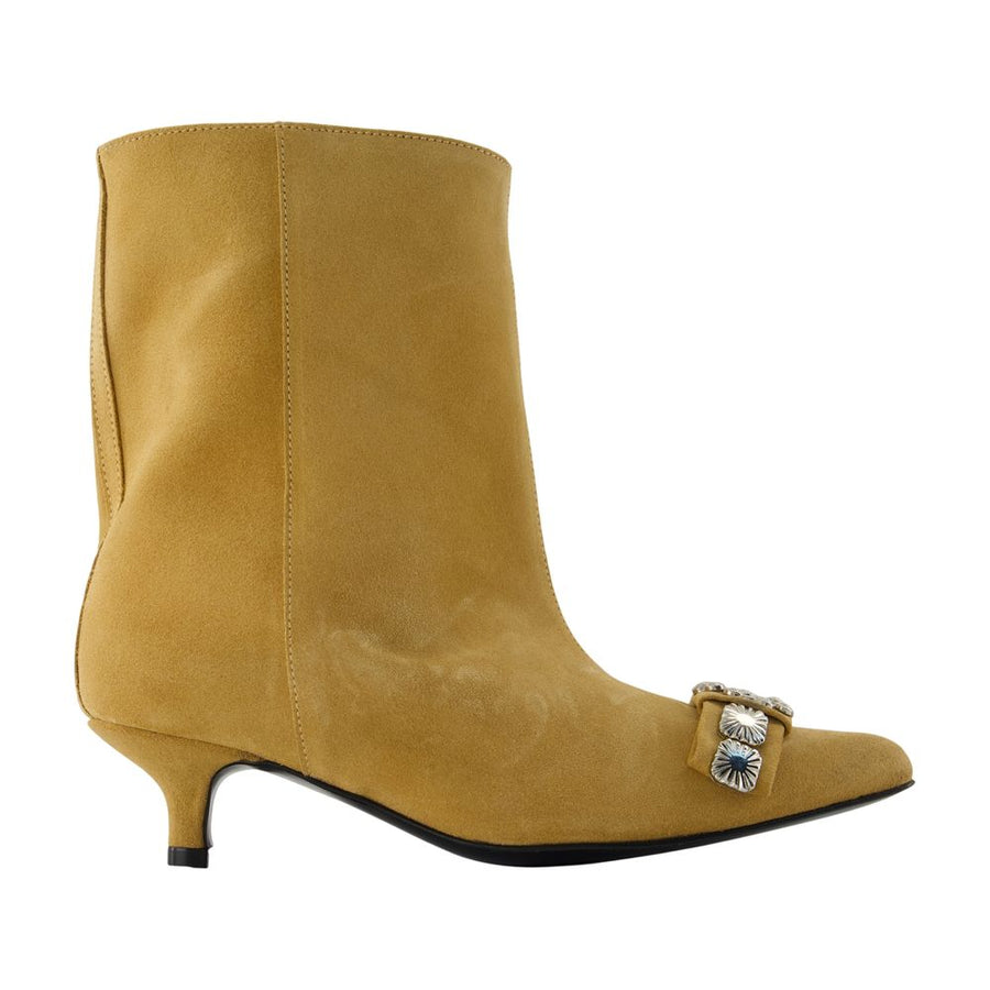 Toga Pulla Calfskin boots in yellow