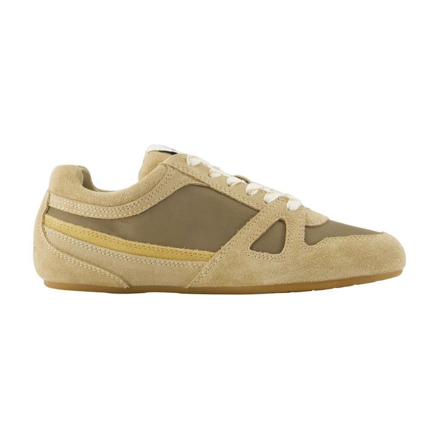 Isabel Marant Calfskin sneaker in khaki