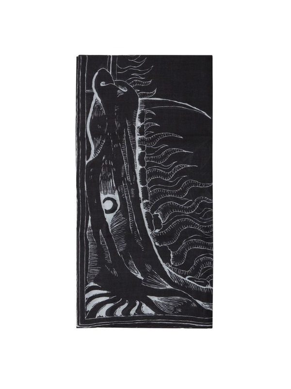 Givenchy 100% Virgin Wool shawl in black