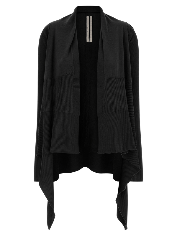 Rick Owens 100% cotton cardigan in black