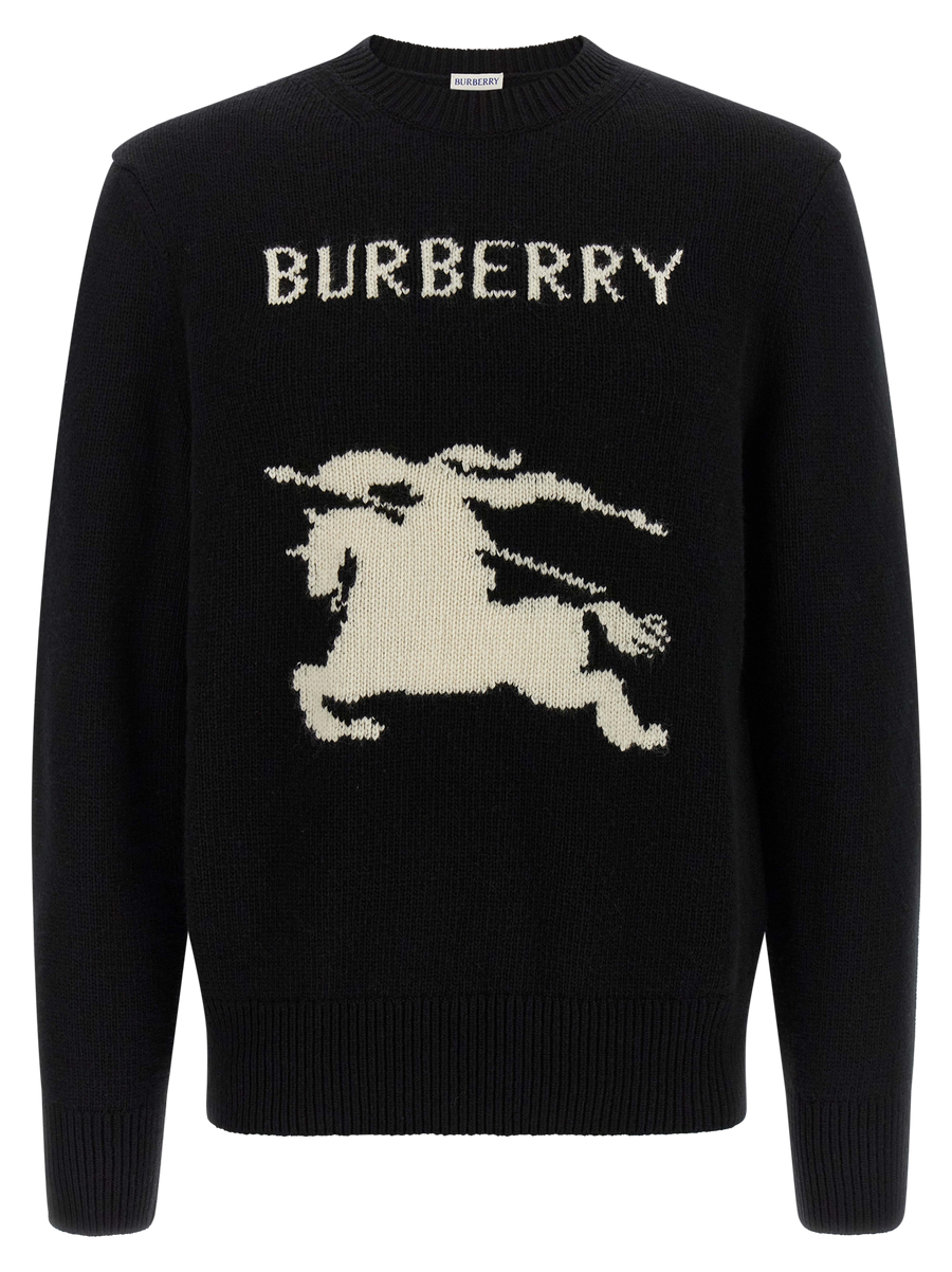 Burberry Wool and cashmere blend sweater in black