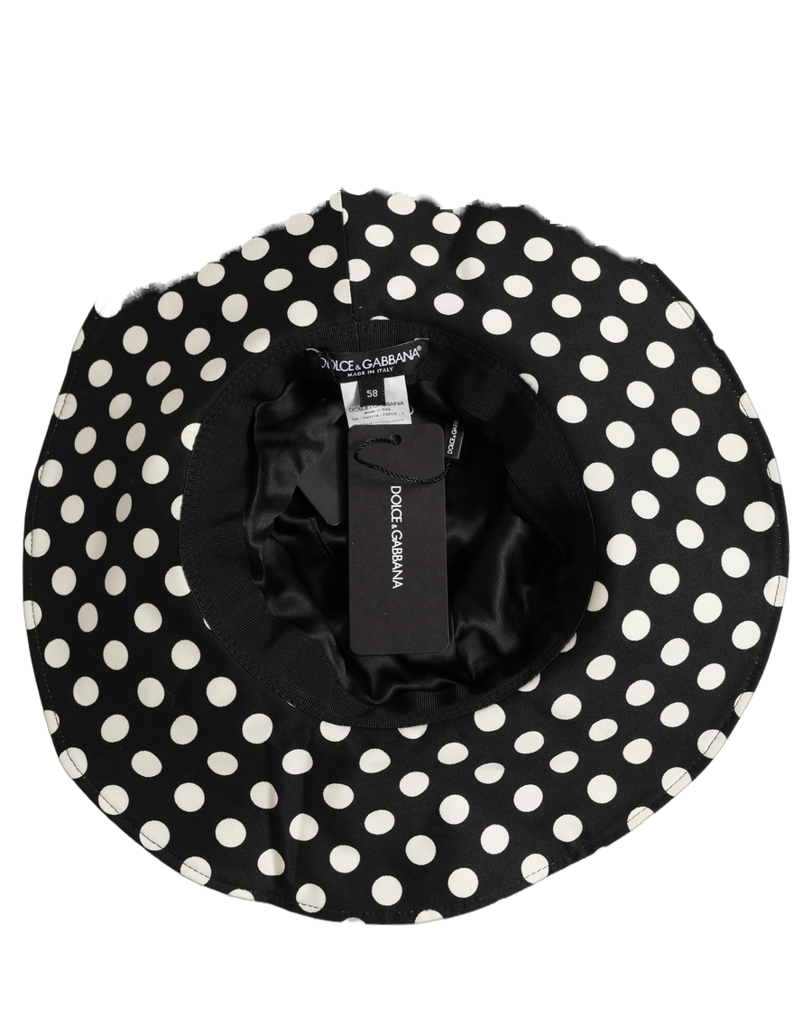 Dolce & Gabbana HAT10011 98% Cotton bucket hat in black