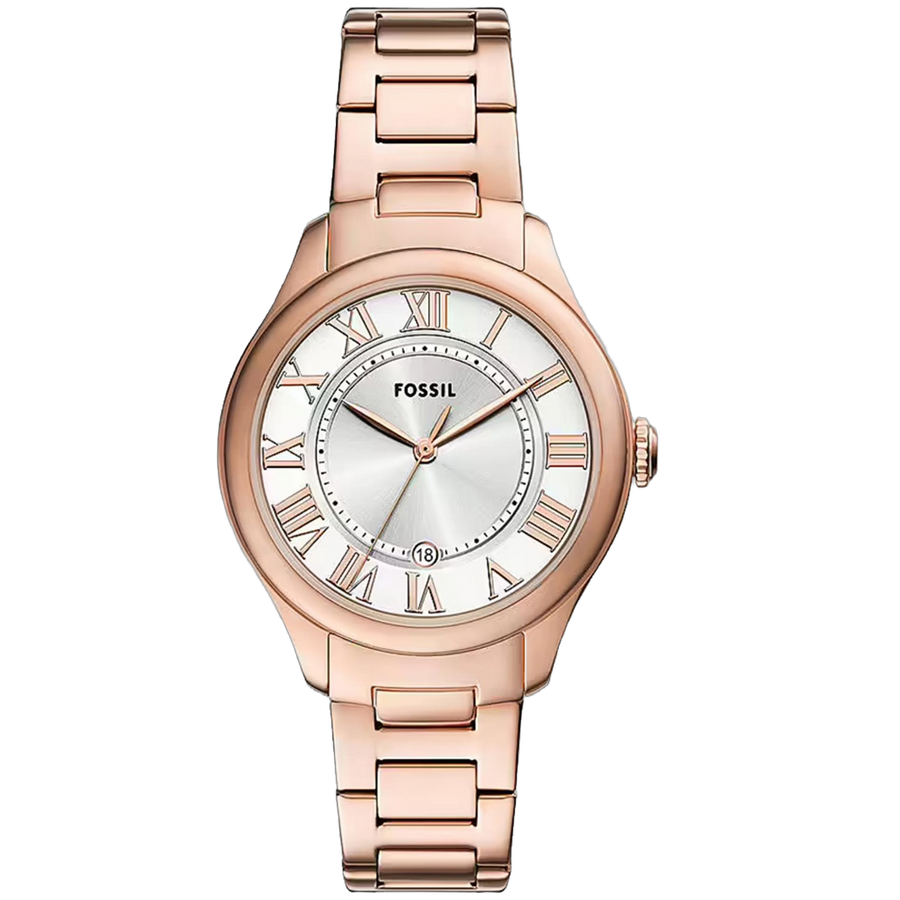 Fossil watch in rose gold