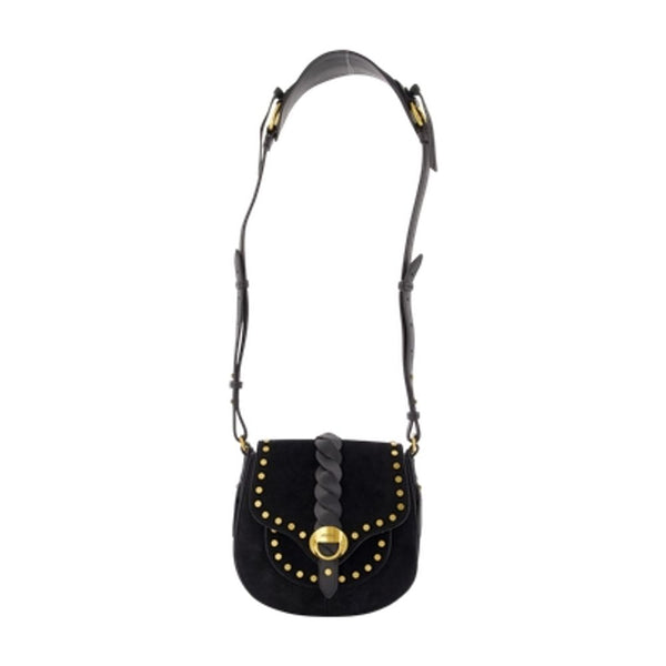 Isabel Marant calfskin crossbody bag in black