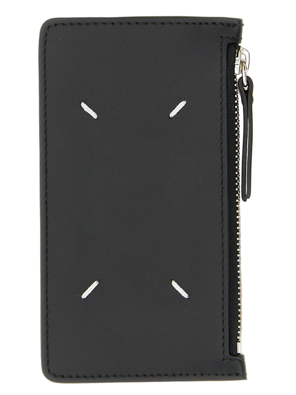 Maison Margiela 100% Calfskin Leather (Bos Taurus) card case in black