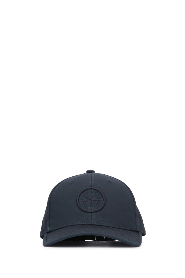 Stone Island Kids BASEBALL 100% Cotton baseball cap in navy
