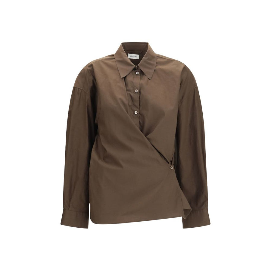 Lemaire 80% Cotton blouse in brown