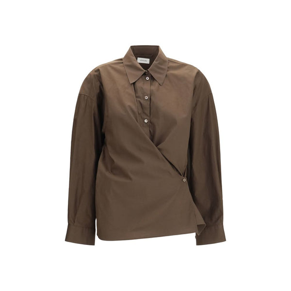 Lemaire 80% Cotton blouse in brown