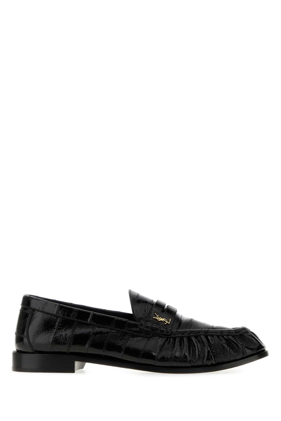Black Leather Le Loafers Nero Mocassini