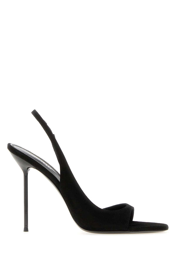 Paris Texas Slingback Exterior: 100% Suede sandal in black